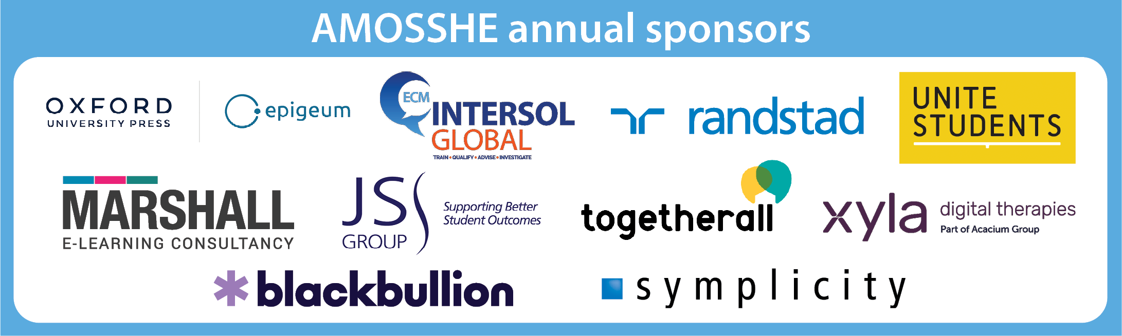 AMOSSHE sponsors